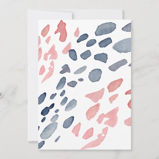 Bleu ou rose Que pensez-vous de Rainbow Invitation (Dos)