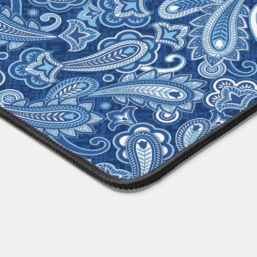 Bleu Paisley Desk Mat (Coin)