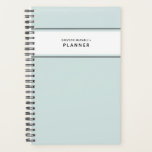 Bleu pâle Noir et Blanc Minimal Simple Planner<br><div class="desc">Simple et minimaliste dans son esthétique, ce planificateur personnalisé bleu ciel doux se sent propre et organisé avec ses graphismes parés en noir et blanc frais. Le texte customisé vous permet de contrôler le étiquette, d'ajouter un an, un nom, un sujet scolaire et même des informations de contact si votre...</div>