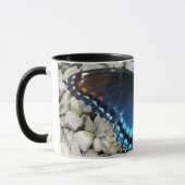 Bleu papillon café Mug (Gauche)
