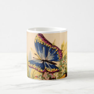 Bleu papillon café Mug