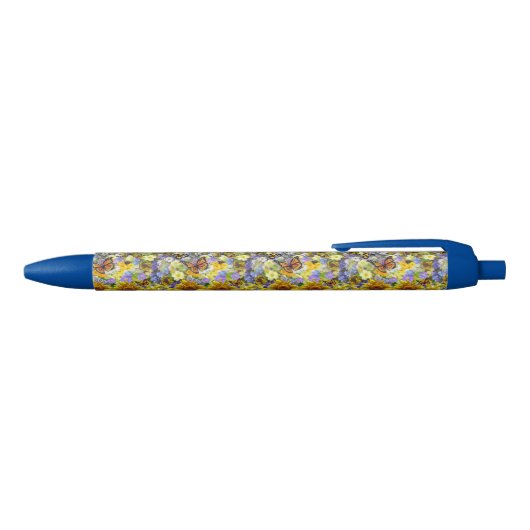 Bleu Papillon de tournesol stylo (Haut)