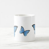 Bleu papillon en céramique Mug (Centre)