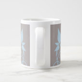 Bleu papillon floral Jumbo Mug (Dos)