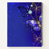 Bleu Papillon Journal Notebook cadeau (Dos)