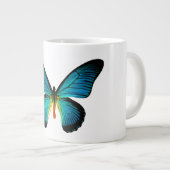 Bleu papillon Jumbo Mug (Devant droit)
