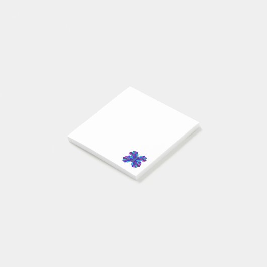 Bleu papillon Post-it Notes (Incliné)