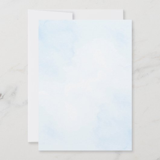 Bleu papillon Quinceanera Invitation (Dos)