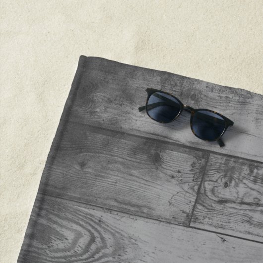 Bleu Papillon Rustic Beach Serviette (En situation)