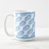 Bleu Papillons Coffee Mug (Gauche)