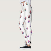 Bleu papillons Leggings (Gauche)
