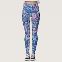 Bleu papillons Phéédélique Dream Leggings