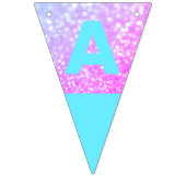 Bleu, Parties scintillant rose drapeaux d'annivers (Troisième drapeau)