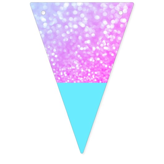 Bleu, Parties scintillant rose drapeaux d'annivers (Premier drapeau)