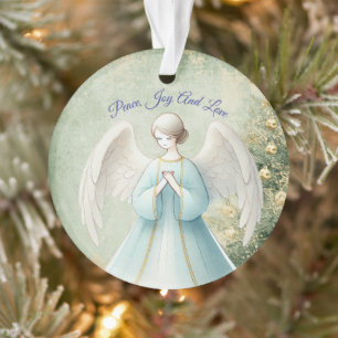 Bleu Pastel Ange Noël Chrétien