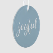 Bleu pastel joyeux Noël écriture manuscrite (devant)