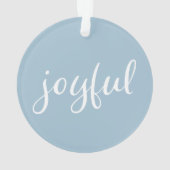 Bleu pastel joyeux Noël écriture manuscrite (dos)