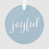 Bleu pastel joyeux Noël écriture manuscrite (devant)