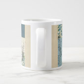 Bleu Patchwork Custom Jumbo Mug (Dos)