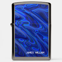 Bleu Paua Abalone Shell Fractal Abstrait avec le n