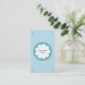 BLEU PELUCHEUX DE CARTE DE VISITE DE NUAGE (Debout devant)
