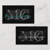 Bleu personnalisable de carte de visite de (Devant / Derrière)