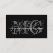 Bleu personnalisable de carte de visite de (Dos)