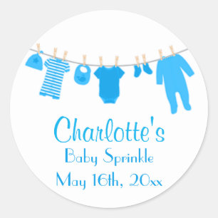 Bleu Petits vêtements Bébé Stickers Sprinkers
