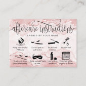 Bleu Pink carte de post-soins extensions de cils i (Devant)