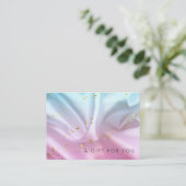 Bleu Pink Satin Gold Certificat cadeau (Debout devant)