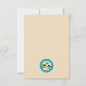 Bleu PLAT #281 de Merci de TORTUE de mer de bébé (Dos)