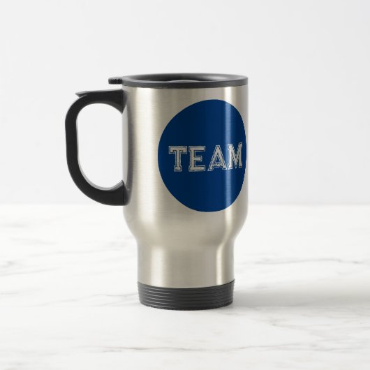 Bleu point Élection Café de voyage Mug (Gauche)