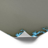 Bleu - Poster fracturé (Coin)