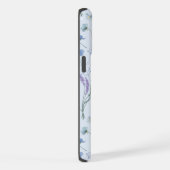 Bleu pourpre joli Fleur sauvage motif floral (Côté droit)