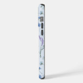 Bleu pourpre joli Fleur sauvage motif floral (Côté gauche)