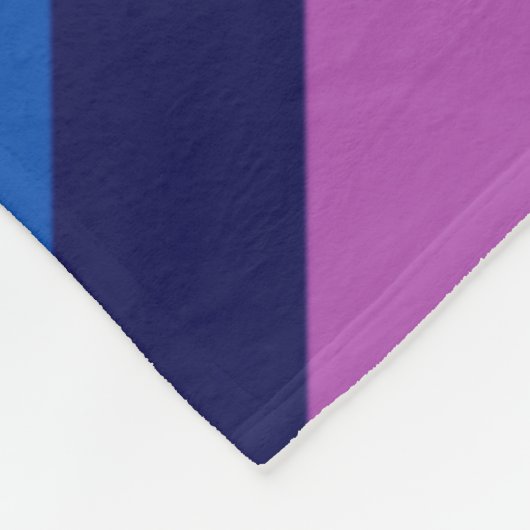 Bleu pourpre Turquoise rayures Grosse couverture e (Coin)