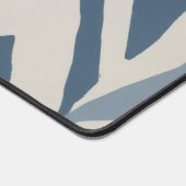 Bleu Poussiéreux Batik Côtière Parang Chevron Géom (Coin)