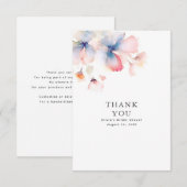 Bleu Poussiéreux et Floral Rose Merci (Devant / Derrière)