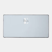 Bleu Poussiéreux Minimaliste Monogrammé (Recto)