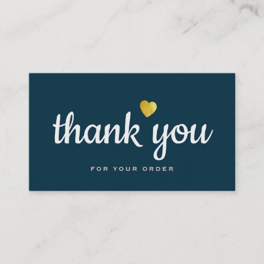 bleu professionnel merci carte de visite (Devant)