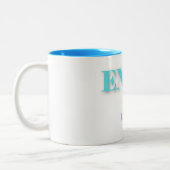Bleu Profitez de la vie Mug (Gauche)