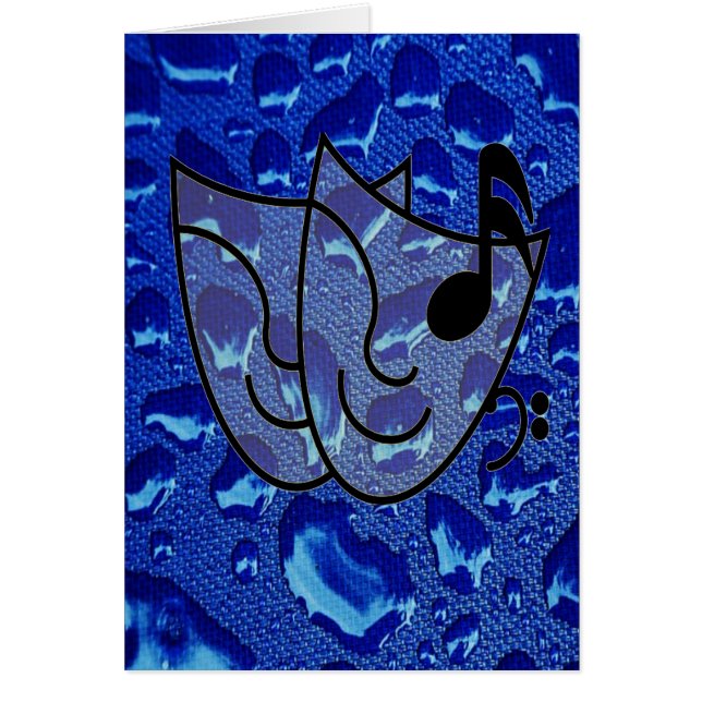 Bleu profond gouttelettes d'eau (Devant)