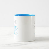 Bleu Quarantine Amour et soins Mug (Centre)