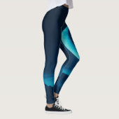Bleu Quartier Lune et Montagnes | Legging (Droite)