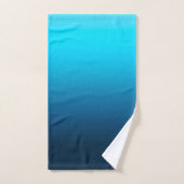 Bleu rayé (Serviette à main)