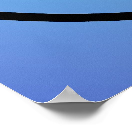 Bleu Réduire, Réutiliser, Recycler Poster (Coin)