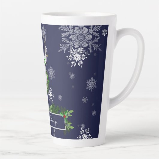 Bleu Reinder Latte Mug (Droite)