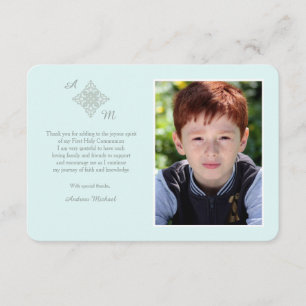 Bleu religieux croisé respectueux de Merci de