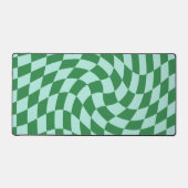 Bleu rétro Vert coché dépoli À damiers (Recto)