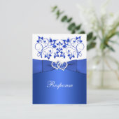 Bleu RIBBON IMPRIMÉ, Floral Blanc, Coeurs RSVP (Debout devant)